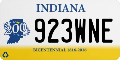 IN license plate 923WNE