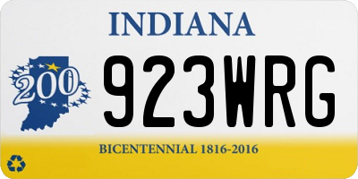 IN license plate 923WRG