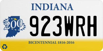 IN license plate 923WRH
