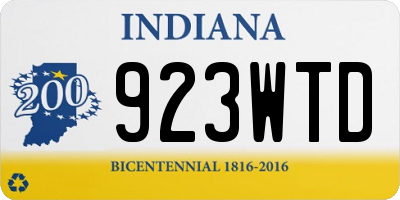 IN license plate 923WTD