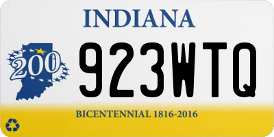 IN license plate 923WTQ