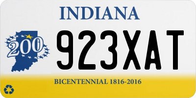 IN license plate 923XAT