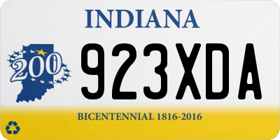 IN license plate 923XDA