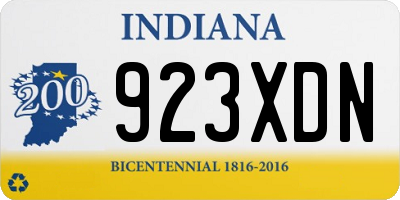 IN license plate 923XDN