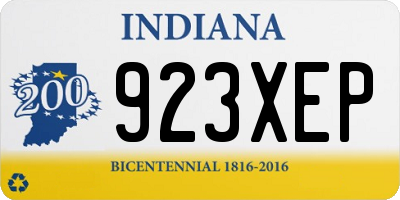 IN license plate 923XEP