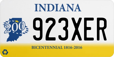 IN license plate 923XER