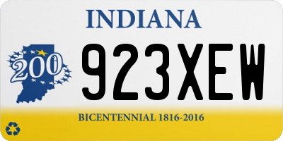 IN license plate 923XEW