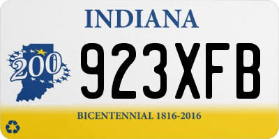 IN license plate 923XFB