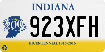 IN license plate 923XFH
