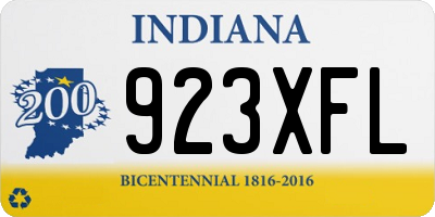 IN license plate 923XFL