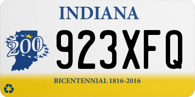 IN license plate 923XFQ