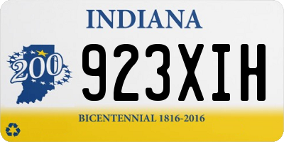 IN license plate 923XIH