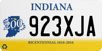 IN license plate 923XJA
