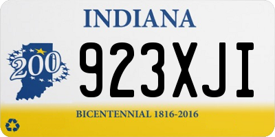 IN license plate 923XJI