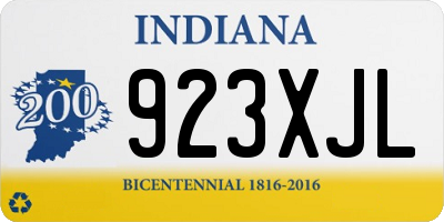 IN license plate 923XJL