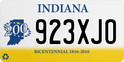 IN license plate 923XJO