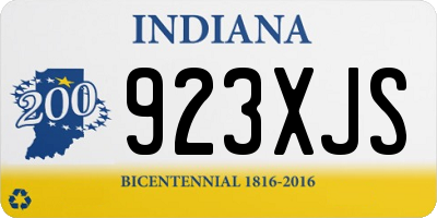 IN license plate 923XJS
