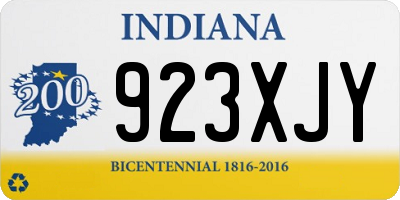 IN license plate 923XJY