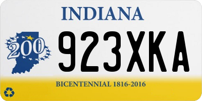 IN license plate 923XKA