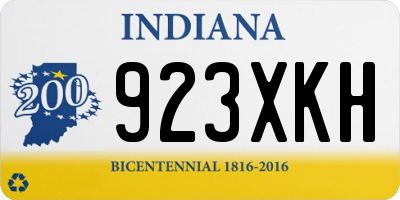 IN license plate 923XKH