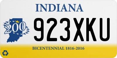 IN license plate 923XKU