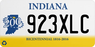 IN license plate 923XLC