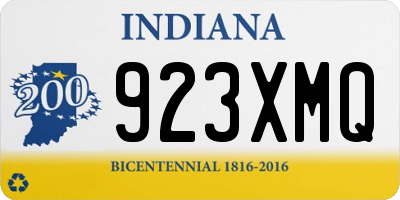 IN license plate 923XMQ
