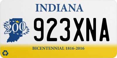 IN license plate 923XNA