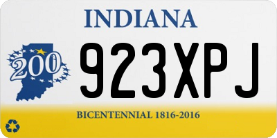IN license plate 923XPJ