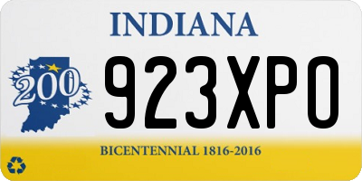 IN license plate 923XPO