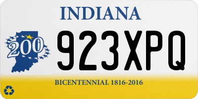 IN license plate 923XPQ