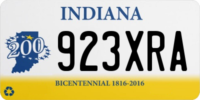 IN license plate 923XRA