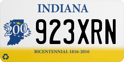 IN license plate 923XRN