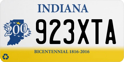 IN license plate 923XTA