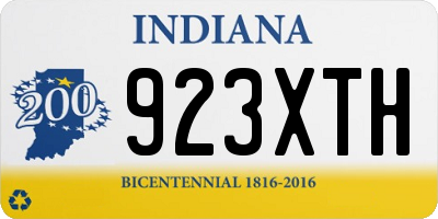 IN license plate 923XTH