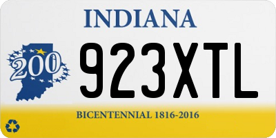 IN license plate 923XTL