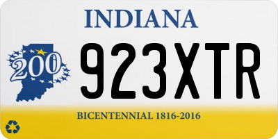 IN license plate 923XTR