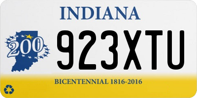 IN license plate 923XTU