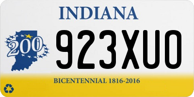 IN license plate 923XUO