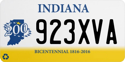IN license plate 923XVA