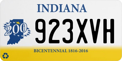 IN license plate 923XVH