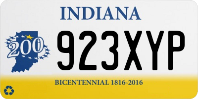 IN license plate 923XYP