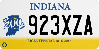 IN license plate 923XZA