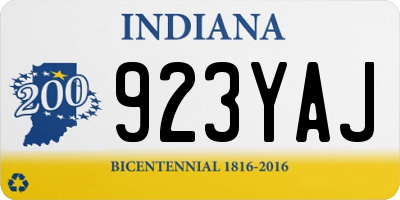IN license plate 923YAJ