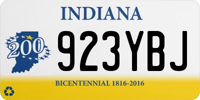 IN license plate 923YBJ