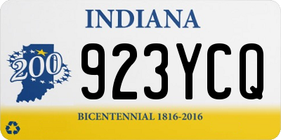 IN license plate 923YCQ