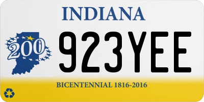 IN license plate 923YEE