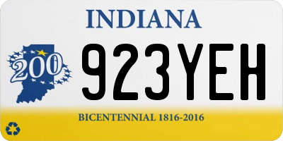 IN license plate 923YEH