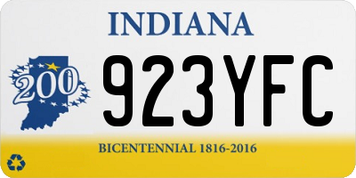 IN license plate 923YFC