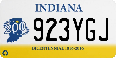 IN license plate 923YGJ